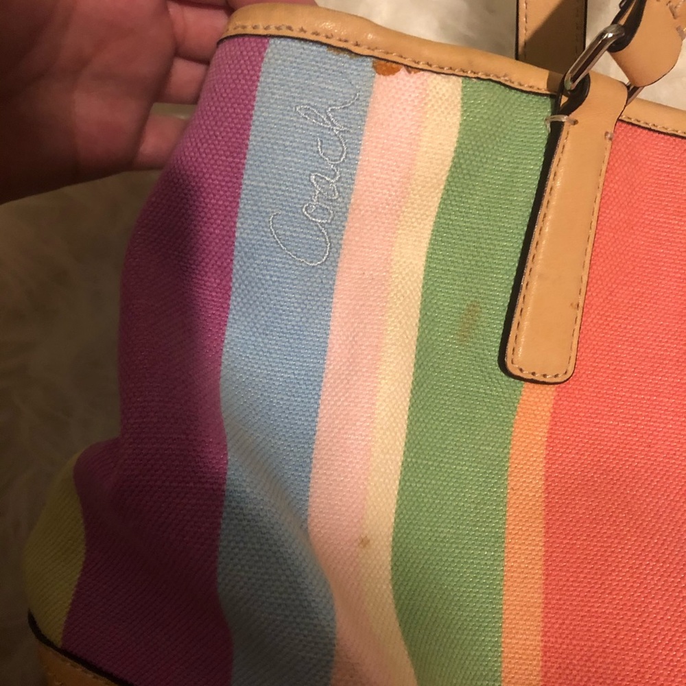 Coach Canvas Tote - Picture 7 of 9